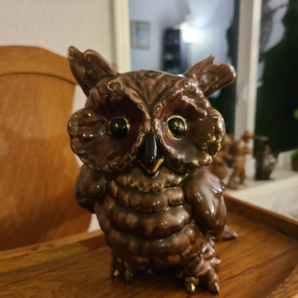 *Hoot Owl Ceramic MCM Kay Finch  Size 8"x 8" - Picture 2 of 9